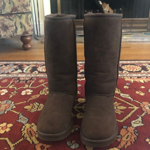 UGG Classic Tall Boot in Chocolate Color - Picture 2 of 7